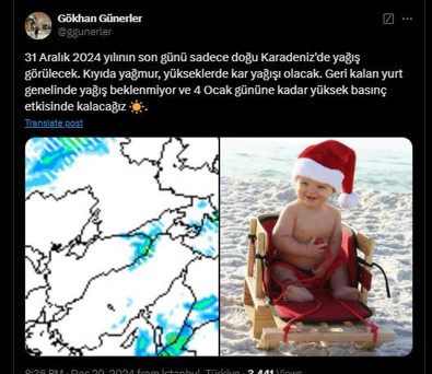 Türkiye'ye salı gecesi için Artvin, Bayburt, Giresun, Gümüşhane, Ordu, Rize, Samsun ve Trabzon'a uyarı - Resim : 1