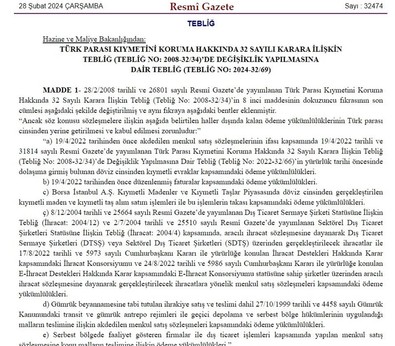 Dövizle ödeme yasağı esnetildi: Karar Resmi Gazete'de yayımlandı - Resim : 1