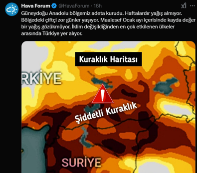 Adıyaman, Batman, Diyarbakır, Gaziantep, Kilis, Mardin, Şanlıurfa, Siirt ve Şırnak'a kahverengi felaket! 31 Ocak'a kadar kötü haber - Resim : 1
