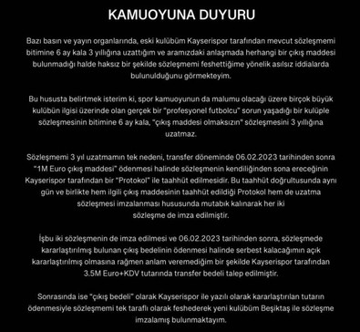 Transferi yılan hikayesine dönmüştü! Olay adam ilk kez açıklama yaptı! "Beşiktaş ile sözleşme imzaladım" - Resim : 2