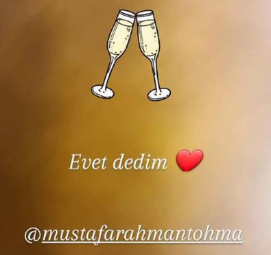 Seren Serengil, en yakın arkadaşı Mustafa Tohma'ya evet dedi! - Resim : 2