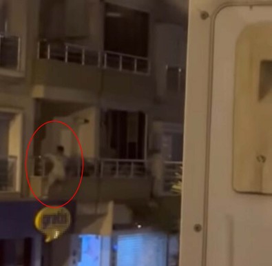 Polislerden kaçmak için 5 kat tırmandı! - Resim : 1