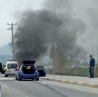 Antalya'da korkunç manzara! Seyir halinde giderken bir anda alev topuna döndü - Resim : 1