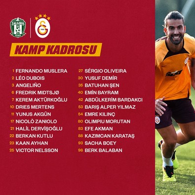 Son dakika: Galatasaray'ın Zalgiris maçı kadrosu belli oldu - Resim : 2