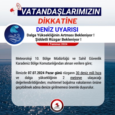 Samsun'da 2 gün boyunca bunu yapmak kesinlikle yasak! Samsun Valiliği önemle uyardı... 2 metreyi geçiyor - Resim : 1