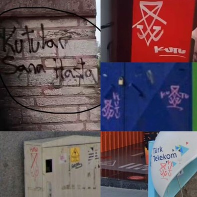 Semih Çelik'in İkbal'i katlettiği Sur'un duvarına yazılmıştı! Kutular kim? Satanist tarikatın lideri var mı? - Resim : 1