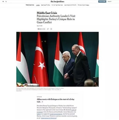 Mahmud Abbas'ın ziyareti dünya basınında! Türkiye'nin kritik rolüne vurgu yapıldı! - Resim : 2