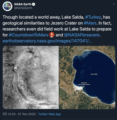 NASA'dan Salda Gölü açıklaması: Mars'a benziyor - Resim : 3