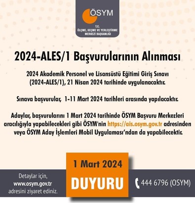 ÖSYM duyurdu: Başvurular başladı - Resim : 1