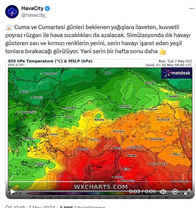 Türkiye’nin sadece 2 günü var. Simülasyonda görüldü: Sarı ve kırmızı gidecek, yeşil gelecek - Resim : 1
