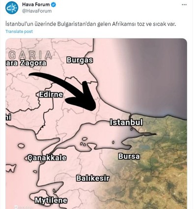 Avrupa semalarından geldi, Bulgaristan sınırlarından geldi, İpsala'dan girdi Türkiye'ye giriş yaptı. Kocaeli, İstanbul ve Yalova'da artık - Resim : 1