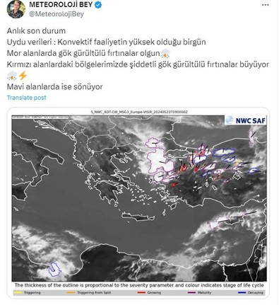 Türkiye'ye hemen uyarı geldi. Mor ve kırmızda kalanlar dikkat - Resim : 1