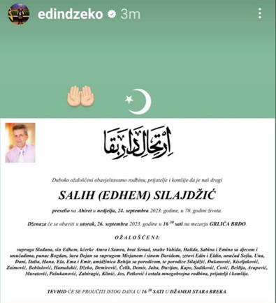 Fenerbahçe’nin kaptanı Edin Dzeko’nun acı günü! Ülkesi Bosna Hersek’e gitti - Resim : 1