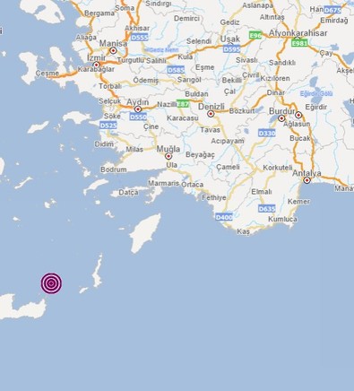 Muğla'da deprem meydana geldi - Resim : 1