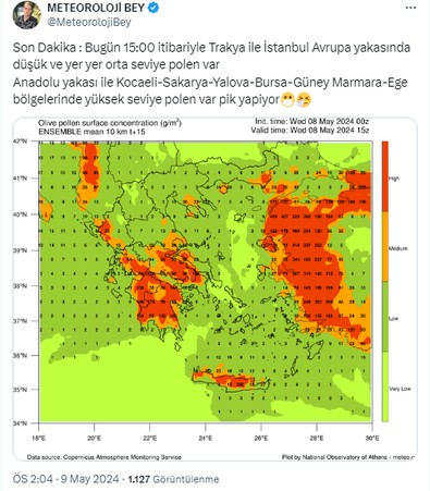 İstanbul Anadolu Yakası, Kocaeli, Sakarya, Yalova, Bursa... Uzmanı 1 saat önce açıkladı, bugün pik yapacak - Resim : 1