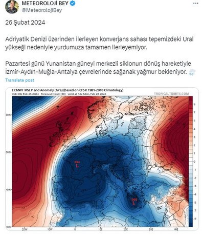 Türkiye'ye Yunanistan üzerinden giriş yaptı. O illerimizde etkisini sürdürecek. 1 ilde salı günü de devam - Resim : 1