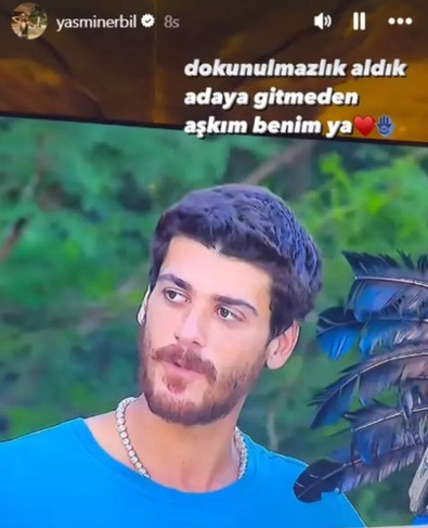 Yiğit Poyraz dokunulmazlık ödülünü kazandı, Yasmin Erbil mest oldu! "Dokunulmazlık aldık adaya gitmeden aşkım benim ya!" - Resim : 2