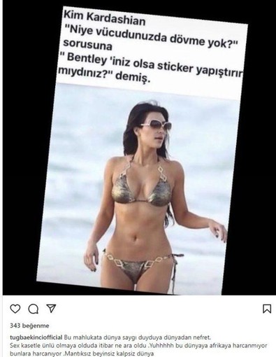 Tuğba Ekinci ünlü yıldızı hedef aldı! "Seks kasetiyle ünlü oldu ama..." - Resim : 1