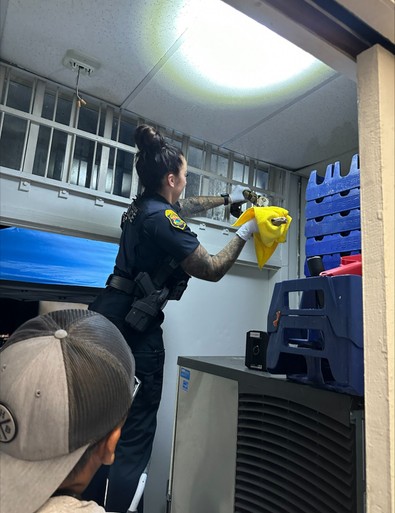 Sabah iş için depoya giden işçiler, pencerede gördükleri korkunç yaratık nedeniyle hemen polise haber verdiler - Resim : 2