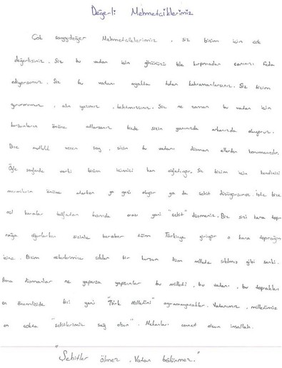Devlet koruması altındaki çocuklardan askerlerimize duygulandıran mektuplar! “Siz bizim gururumuzsunuz” - Resim : 2