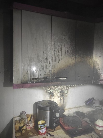 Hatay'da korkutan yangın! Ocakta unutulan tava felakete neden oldu - Resim : 1