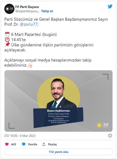 Ankara'da hareketli saatler! İYİ Parti basın toplantısı düzenleyecek - Resim : 1