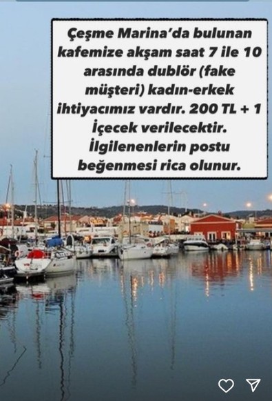 Çeşme'deki iş ilanı sosyal medyada gündem oldu! Bu ilan için herhangi bir şarta da gerek yok! Müşteri çekmek için bunu bile yaptılar - Resim : 1