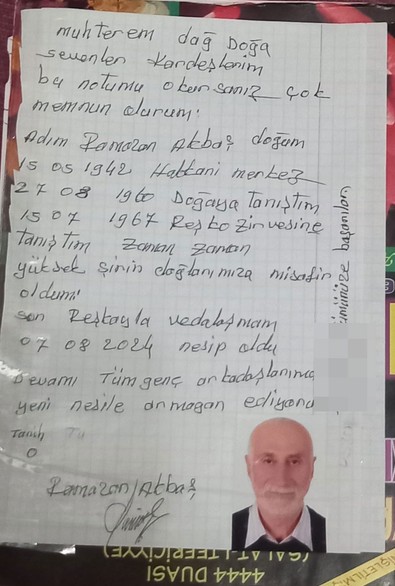 Türkiye'de 1960'lı yıllardan bu yana birçok dağa tırmandı. Artık emekli olma vakti geldi, 82 yaşında son verdiğini açıkladı - Resim : 1