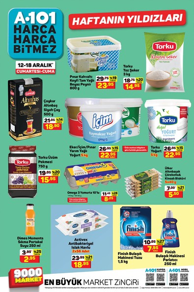 A101 12-18 Aralık 2020 Aktüel ürünler kataloğu! A101'de bu hafta neler var? A101 indirimli ürünler listesi - Resim : 1