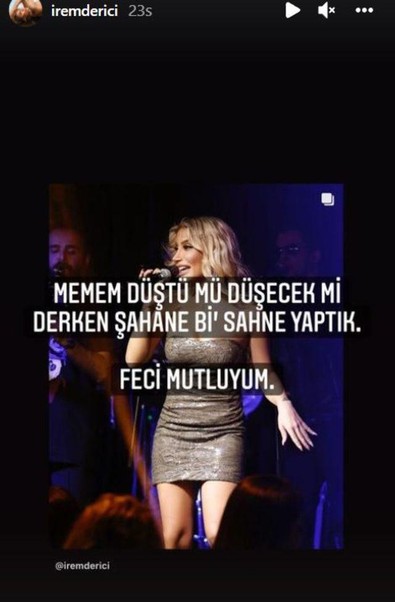 İrem Derici'den göğüs dekolteli paylaşım: Memem düştü mü... - Resim : 1