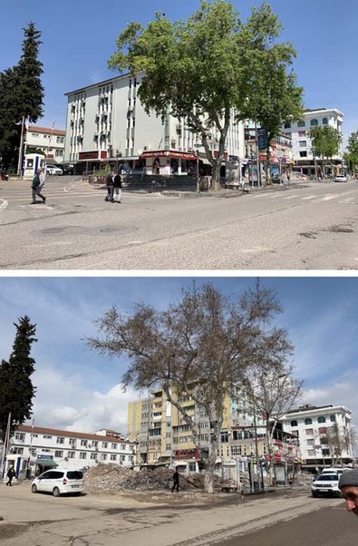 Adıyaman'da kahreden görüntüler! Depremin öncesi ve sonrası - Resim : 1