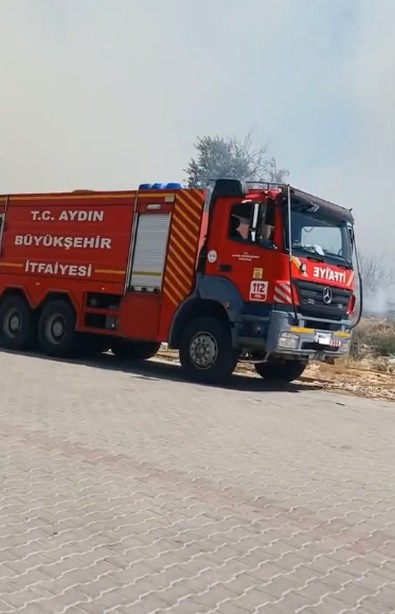 Aydın'ın Efeler İlçesinde çıkan yangın itfaiye ekiplerini harekete geçirdi - Resim : 2