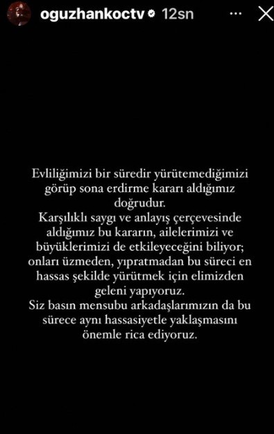 Oğuzhan Koç ile Demet Özdemir'den açıklama geldi! Boşanacakları kesinleşti! O detay dikkat çekti - Resim : 1