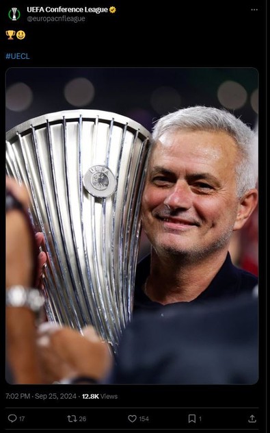 UEFA'dan sürpriz Jose Mourinho paylaşımı - Resim : 1