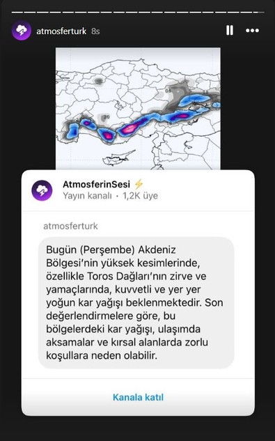 Hatay, Adana, Osmaniye, Antalya, Mersin ve Maraş. Dağda başladı, havası gelip sizi titretecek - Resim : 1
