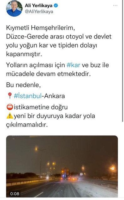 İstanbul-Ankara yolu trafiğe kapatıldı - Resim : 2