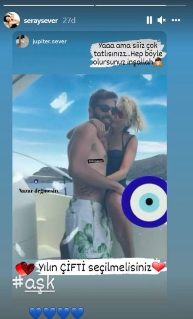 Seray Sever'in 10 yaş küçük eşi Eray Sünbül aşk tatilinden yeni kare - Resim : 1