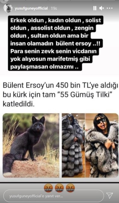 Ünlü şarkıcı’dan kürk giyen Bülent Ersoy’a sert sözler “Erkek oldun, kadın oldun ama insan olamadın” - Resim : 1