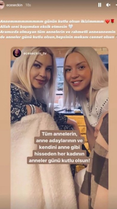 Ece Seçkin annesini paylaştı! Takipçileri ikizi sandı - Resim : 1