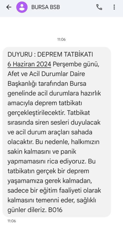 O ilde belediyeden dikkat çeken uyarı! "Siren sesleri duyulacak, panik yapmayın" - Resim : 1