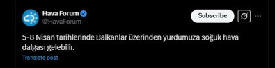 Türkiye'ye resmen 5 Nisan tarihi verildi. 5 gün de sürebilir 10 gün de - Resim : 1