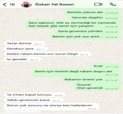 Özkan Yalım'ın ifadesi ortaya çıktı! WhatsApp mesajlarına ne cevap verdi? - Resim : 1