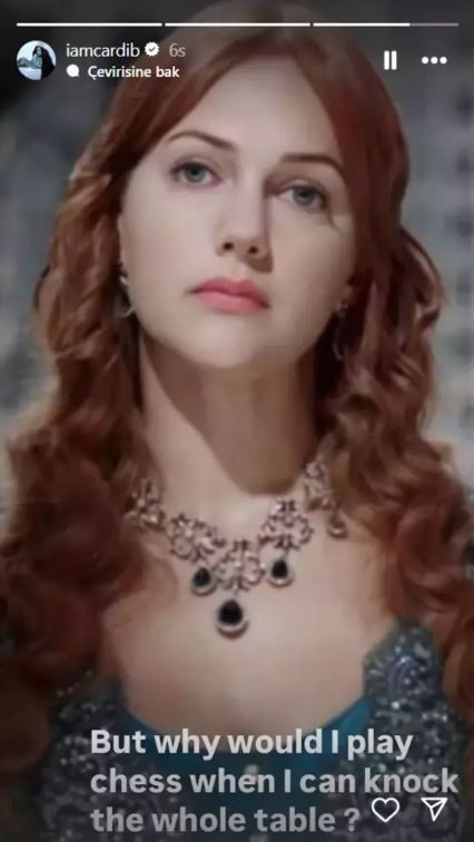 Muhteşem Yüzyıl hayranı olduğu ortaya çıkmıştı! Cardi B'den Hürrem Sultan'lı paylaşım geldi! Meryem Uzerli'den yanıt gecikmedi - Resim: 2