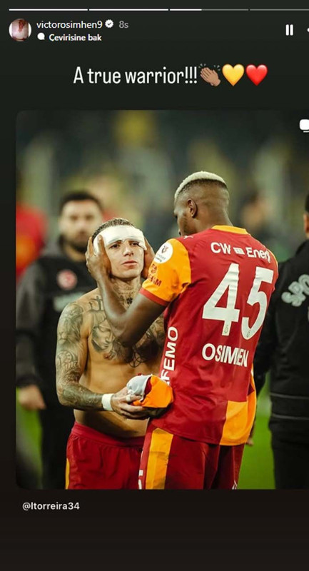 Osimhen'den Fenerbahçe derbisi sonrası üst üste paylaşımlar! Taraftarları mest etti! 4 takım arkadaşını övdü - Resim: 7