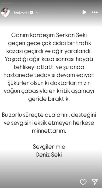 Ünlü şarkıcı Deniz Seki kötü haberi duyurdu! "Trafik kazası geçirdi" - Resim: 4