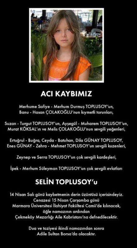 Tekstil devi Toplusoy ailesinin acı günü! 10 yaşındaki Selin kansere yenik düştü - Resim: 4