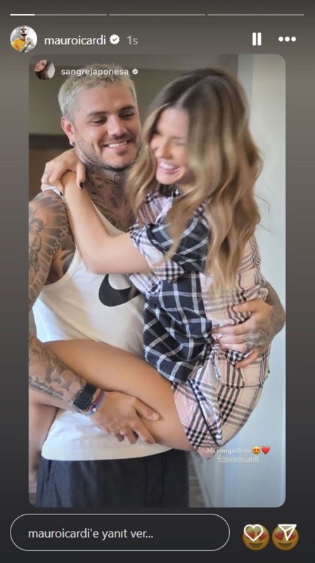 Galatasaray'ın yeni yengesi China Suárez'den aşk dolu kare! Mauro Icardi'nin kucağında poz verdi - Resim: 3