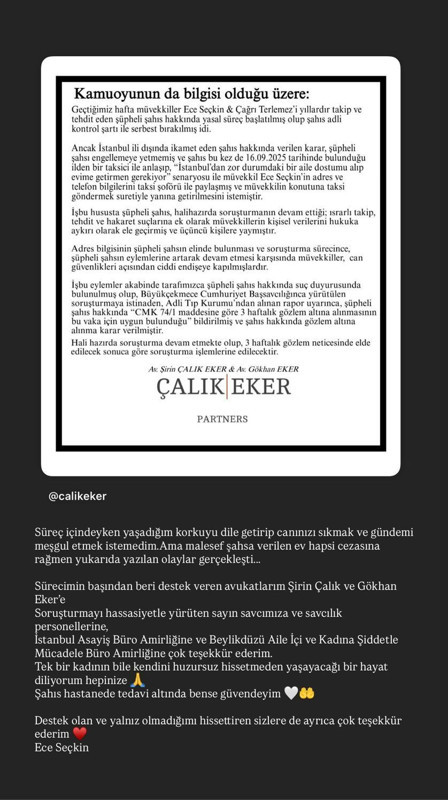 Ece Seçkin hayatının şokunu yaşadı! Ev hapsindeyken bile tacizlerini sürdürdü! Sosyal medya hesabından duyurdu - Resim: 5