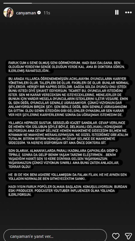 Tartışma alevlendi! Can Yaman’dan Faruk Turgut’a zehir zemberek sözler: “Rahatsızlığın ilerlemiş” - Resim: 5