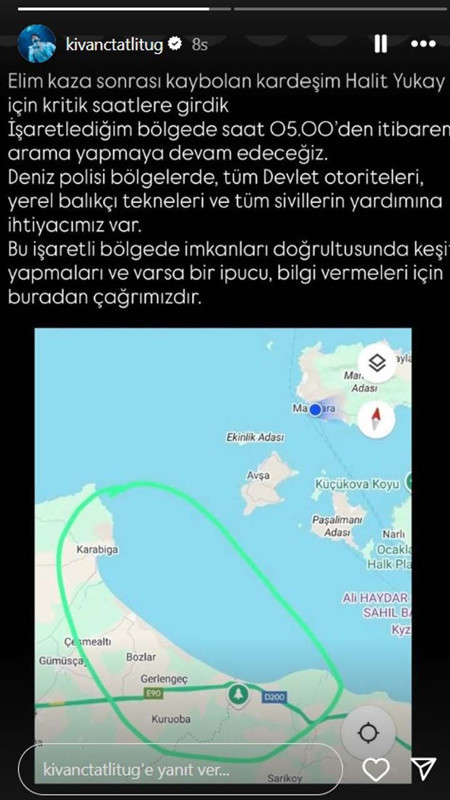 Denizde kaybolmuştu! Kıvanç Tatlıtuğ, arkadaşı Halit Yukay için harekete geçti! - Resim: 6